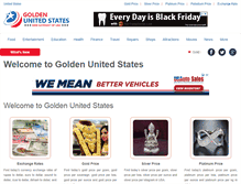 Tablet Screenshot of goldenunitedstates.com